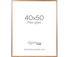 Nuotraukų rėmelis Focus Soul Ąžuolo fanera 40x50 Plexi