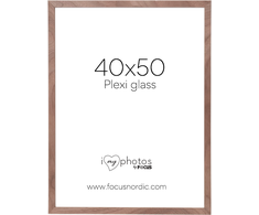 Nuotraukų rėmelis Focus Soul Walnut fanera 40x50 Plexi