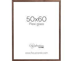 Nuotraukų rėmelis Focus Soul riešutmedžio fanera 50X60 Plexi