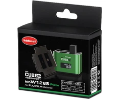 Hahnel Hähnel ProCUBE 2 Plokštė Fujifilm NP-W126 Baterijos fotoaparato įkroviklis