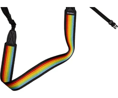 POLAROID CAMERA STRAP FLAT RAINBOW Juodas