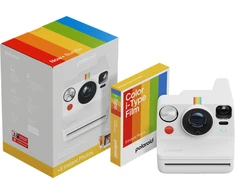 Polaroid Now+ Gen 3 Baltas rinkinys su spalvota plėvele (8 nuotraukos)