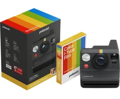 „Polaroid Now Gen 3 Juodas“ rinkinys su spalvota plėvele (8 nuotraukos)