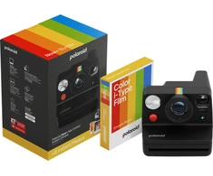 Polaroid Now+ Gen 3 Juodas rinkinys su spalvota plėvele (8 nuotraukos)