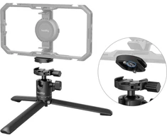 „SmallRig 4630“ metalinis stalo trikojis su „Arca-Swiss“ greito atlaisvinimo plokšte ir panoraminiu rutuliniu galvute