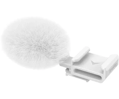 SmallRig 4734 Cold Shoe Adapteris with Furry Windscreen for Sony ZV series cameras (baltas)