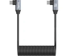 SmallRig 4793 USB-C Angled to USB-C Angled Coiled Data Cable