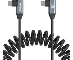 SmallRig 4793 USB-C Angled to USB-C Angled Coiled Data Cable