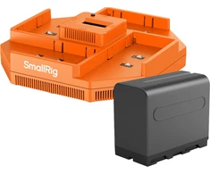 SmallRig 4834 NP-F970 4-Channel Camera Baterija Charger &amp; 4-Baterija Kit