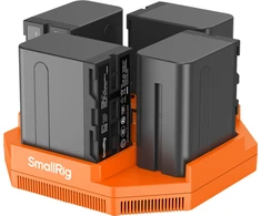 SmallRig 4834 NP-F970 4-Channel Camera Baterija Charger &amp; 4-Baterija Kit