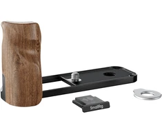 SmallRig 5224 L-Shaped Mount Plate with Wooden Handle for FUJIFILM X half Juodas