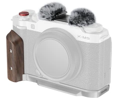 SmallRig 5261 L-Shape Mount Plate with Wooden Handle for FUJIFILM X-M5 Sliver