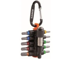 Antgalių rinkinys Bahco T10-T40 "sticky Torx" su magnetiniu laikikliu, 11vnt, su karabinu