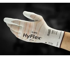 Apsauginės pirštinės Ansell HyFlex 11-812, 9 dydis, itin plonos, nailonas, spandex. Nitrilo putų delno padengimas.