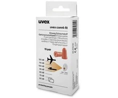 Ausų kamštukai Uvex X-fit, 33dB, oranžiniai, Minibox, 15 porų dėžutėje, S dydis