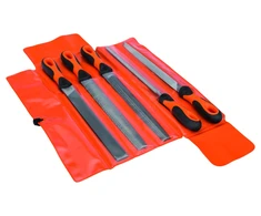Bahco File set 10" 250mm second cut with handle 5 pcs