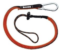 Bahco Tamprus lynas įrankiams nuo kritimo saugoti. Fiksuotas karabinas ir reguliuojama kilpa. Max 3kg, Bendras ilgis 1,2m