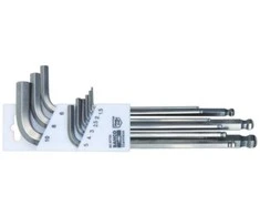 Bahco Inox ofsetinių ilgų apvalių ir šešiakampių raktų rinkinys 1,5-10mm 9 vnt