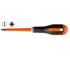 Bahco Izoliuotas atsuktuvas ERGO™ Combi SL6/PZ2x100mm 1000V VDE, automatiniams jungikliams