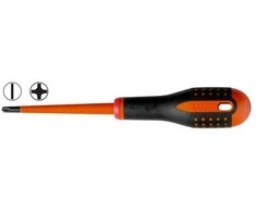 Bahco Izoliuotas atsuktuvas ERGO™ SLIM Combi SL5/PH1x80mm 1000V VDE, automatiniams jungikliams