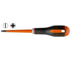 Bahco Izoliuotas atsuktuvas ERGO™ SLIM Combi SL6/PZ2x100mm 1000V VDE, automatiniams jungikliams