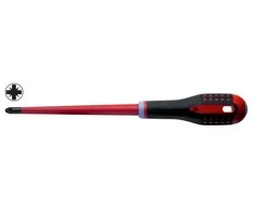 Bahco Izoliuotas atsuktuvas ERGO™ SLIM Pozidriv PZ1x80mm 1000V VDE