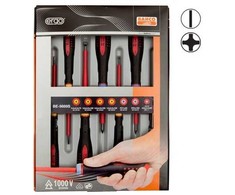 Bahco Izoliuotų atsuktuvų rinkinys ERGO™ 7 vnt - SL3,0 testeris; SL2,5/3,5/4,0/5,5; PH1/2 - 1000V VDE