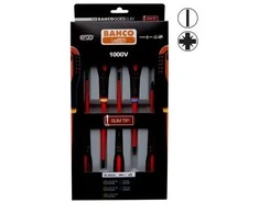 Bahco Izoliuotų atsuktuvų rinkinys ERGO™ slim 5 vnt - PZ1/2; SL3,0/4,0/5,5 – 1000V VDE
