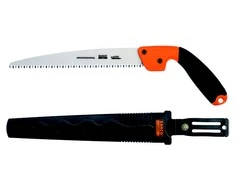 Bahco rankinis genėjimo pjūklas su dviejų komponentų rankena ir dėklu 5 TPI, skirtas žaliai medienai, 240 mm