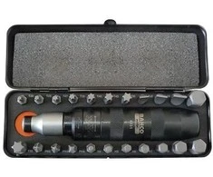 Bahco Smūginio atsuktuvo komplektas 23 vnt PH,SL,HEX,TORX