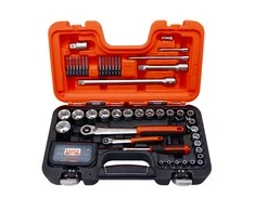 Bahco Galvučių su antgaliais komplektas 1/4“ ir 1/2“ 4-27mm, ilgi ir trumpi antgaliai, 79 vnt