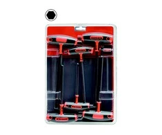 Bahco T-formos HEX raktų rinkinys, 6vnt, 3-4-5-8-10mm