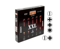 Bahco XXL Izoliuotų atsuktuvų rinkinys ERGO™ 14 vnt - SL2,5/3,0/3,5/4,0/5,5; PH1/2; PZ1/2; T10/15/20; Combi SL5/PZ1, SL6/PZ2 - 1000V VDE