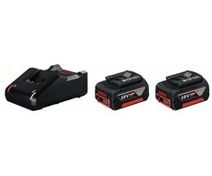 Bosch Akumuliatorius + kroviklis GBA 18V 2x4.0Ah + GAL 18V-40