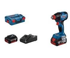 Bosch GDX 18V-210 C, 2x5.0 Ah; GAL 18V-40, LB