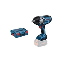 Akumuliatorinis smūginis veržliasukis Bosch GDS 18V-1000, 1/2", LB be akumuliatoriaus ir kroviklio, BITURBO