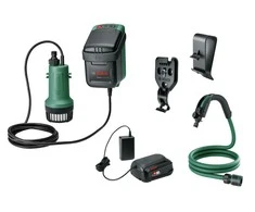 Bosch akumuliatorinis lietaus vandens siurblys GardenPump 18V-2000, 1x2,5Ah