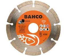 Deimantinis diskas betonui, segmentinis, Bahco 230x2,6x22,23mm
