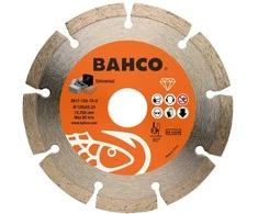 Deimantinis diskas betonui, segmentinis, Bahco 125x2.0x22.23mm