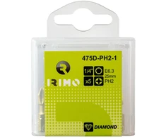 Deimantinis sukimo antgalis Irimo PH2 x 25mm 1/4", 5vnt