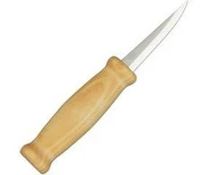 Didelis medžio drožinėjimo peilis Morakniv® 105, tiesus, 200x79x2,7mm. Laminuotas plienas, beržinė rankena