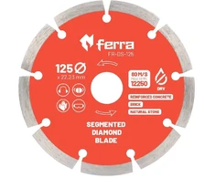 Ferra segmentinis deimantinis diskas sausam pjovimui, Ø125mm