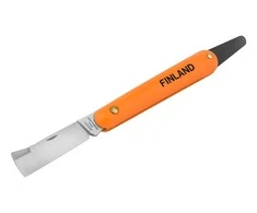 Finland Skiepijimo peilis tiesiais nerūdijančio plieno ašmenimis