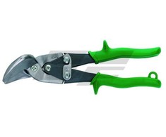 Freund Padidintos sverinės galios žirklės skardai, 225 mm, kairinės, išlenktos. Kerpa (cinkuota/nerūdijančio plieno skarda) 1.02mm/0,6mm. Pagaminta JAV