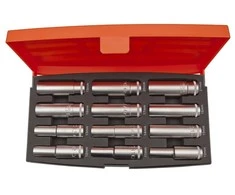 Galvučių rinkinys, įgilintų 1/2 12vnt. 10, 11, 12, 13, 14, 15, 16, 17, 18, 19, 20, 21 mm Bahco