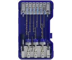 Grąžtas Tivoly 2-in-1 HSS wood/metal drill and countersink bit kits + 6 HSS drill bits + 3 stainless steel bits + accessories