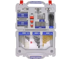 Grąžtas Tivoly Drills set Multi Material - for metal, wood, concrete and tiles + accessories - 100pcs