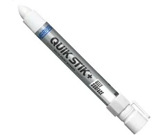 Industrinis kietų dažų žymeklis tepaluotiems paviršiams Markal QUIK STIK+ OILY SURFACE, Baltas