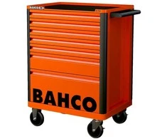 Įrankių vežimėlis Bahco E72, 7 stalčiai, 693x510x955mm oranžinis