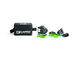 Kapro 883HG 3D kryžminis lazerinis nivelyras su žaliu spinduliu minkštame dėkle